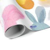 Konijn met paaseieren cadeaupapier (Rol Hoek)