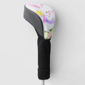 Konijn met paaseieren golfheadcover (Schuin)