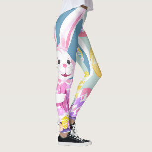 Konijn met paaseieren leggings