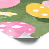 Konijn met paaseieren perfect poster (Hoek)