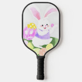 Konijn met paaseieren pickleball paddle (Achterkant)