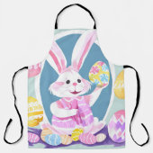 Konijn met paaseieren schort (Voorkant)