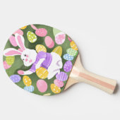 Konijn met paaseieren tafeltennisbatje (Zijkant)