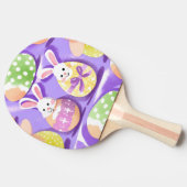 Konijn met paaseieren tafeltennisbatje (Zijkant)