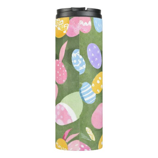 Konijn met paaseieren thermosbeker (Achterkant)