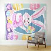Konijn met paaseieren wandkleed (In Situ (horizontaal))