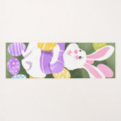 Konijn met paaseieren yogamat (Achterkant (horizontaal))