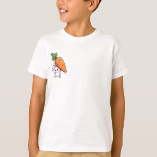 Konijn met reusachtige wortel voor kinderen t-shirt