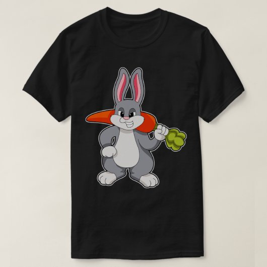 Konijn met rot 10 t-shirt (Design voorkant)