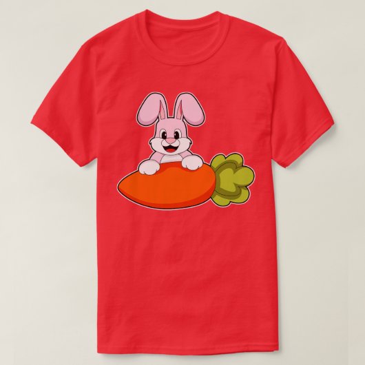 Konijn met rot 1 t-shirt (Design voorkant)