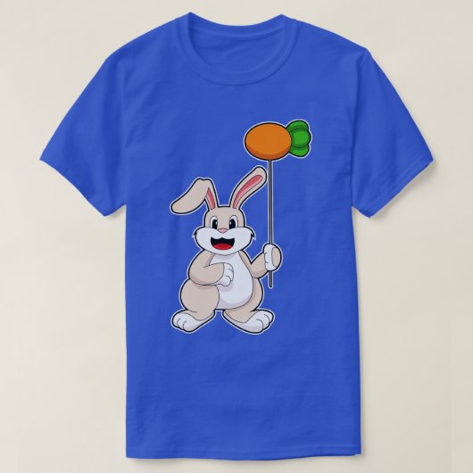 Konijn met rot als ballon t-shirt (Design voorkant)