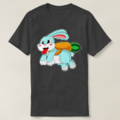Konijn met rot als Rocket T-shirt (Design voorkant)