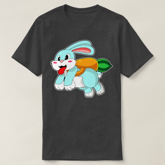 Konijn met rot als Rocket T-shirt (Design voorkant)