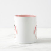 Konijn met roze bloem mok (Midden)