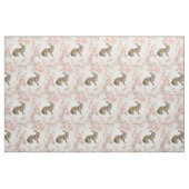 konijn met rozen en doilies stof (Fat Quarter)