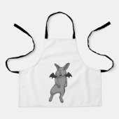 Konijn met vleugelvleugel schort (Voorkant)