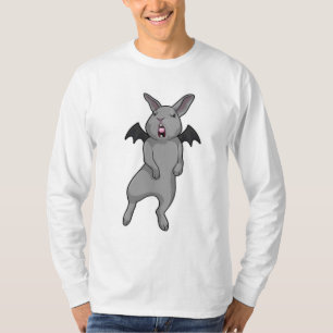 Konijn met vleugelvleugel t-shirt