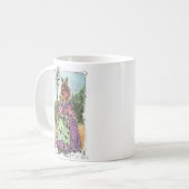 Konijn met vogelkooi koffiemok (Voorkant links)