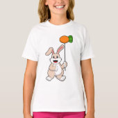 Konijn met wortel als ballon.PNG T-shirt (Voorkant)
