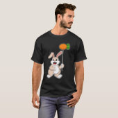Konijn met wortel als ballon.PNG T-shirt (Voorkant volledig)