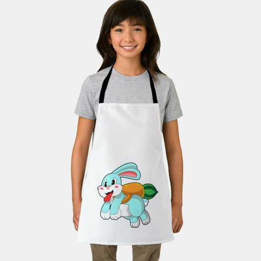 Konijn met wortel als Rocket Schort (Insitu)