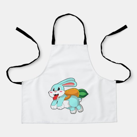 Konijn met wortel als Rocket Schort (Voorkant)