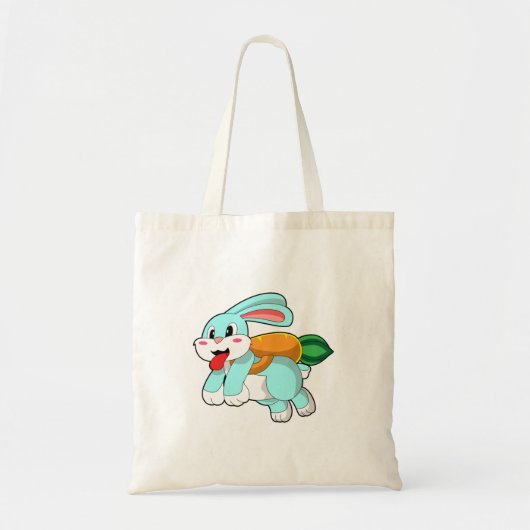 Konijn met wortel als Rocket Tote Bag (Voorkant)