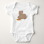 Konijn Met Wortel Baby Body Romper (Voorkant)