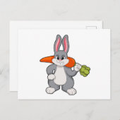 Konijn met wortel briefkaart (Voorkant / Achterkant)