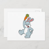 Konijn met wortel briefkaart (Voorkant / Achterkant)