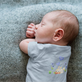 Konijn met wortel Cartoon Tekening Romper