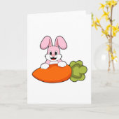 Konijn met wortel kaart (Gele Bloem)