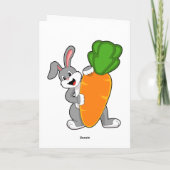 Konijn met wortel kaart (Achterkant)