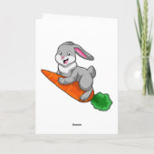 Konijn met Wortel Kaart (Achterkant)