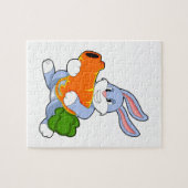 Konijn met wortel legpuzzel (Horizontaal)
