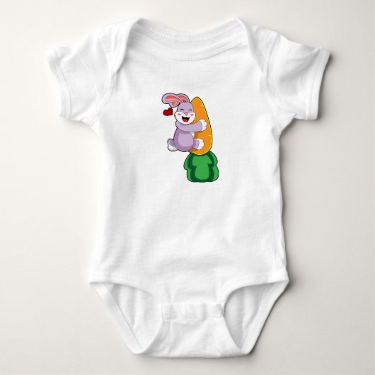Konijn met wortel romper (Voorkant)