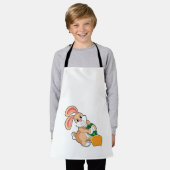 Konijn met wortel schort (Gedragen)