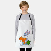 Konijn met wortel schort (Gedragen)