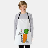 Konijn met wortel schort (Gedragen)