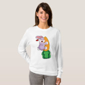 Konijn met wortel t-shirt (Voorkant volledig)