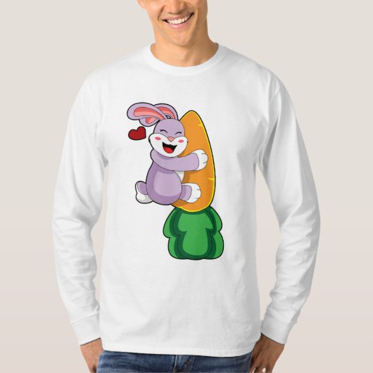 Konijn met wortel t-shirt (Voorkant)