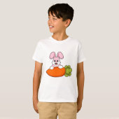 Konijn met wortel t-shirt (Voorkant volledig)