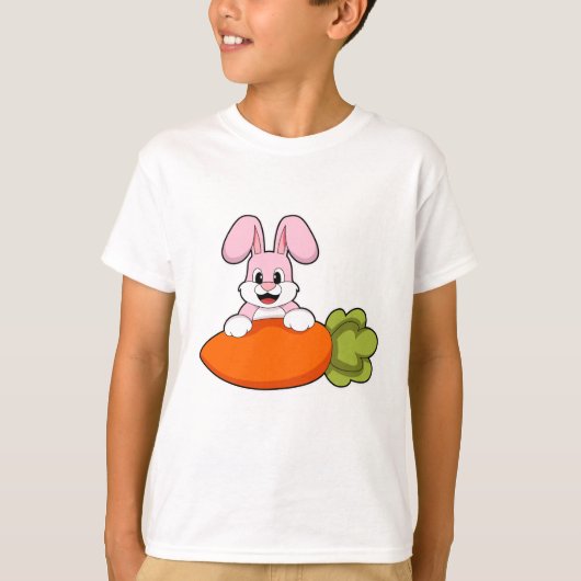 Konijn met wortel t-shirt (Voorkant)