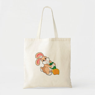 Konijn met wortel tote bag