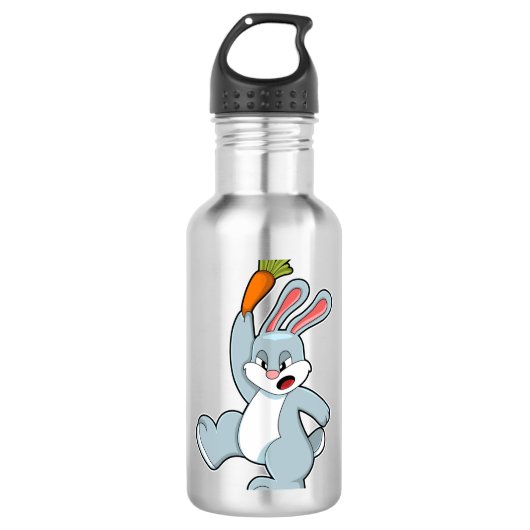 Konijn met wortel waterfles  (Voorkant)