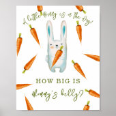 Konijn met wortels - Hoe groot is mama's buik Poster (Voorkant)