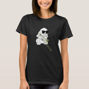 Konijn met zonnebril die trombone speelt t-shirt