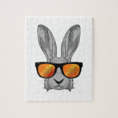 Konijn met zonnebril legpuzzel (Verticaal)