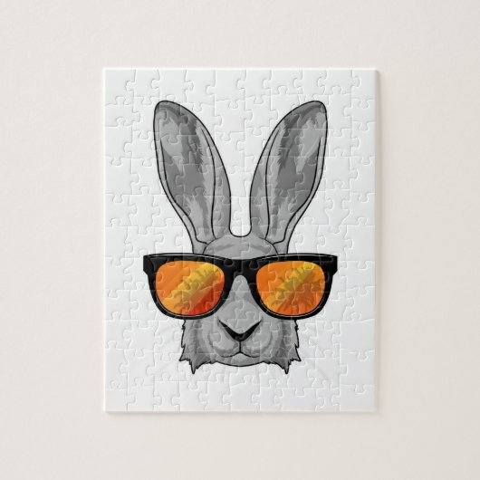 Konijn met zonnebril legpuzzel (Verticaal)