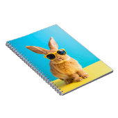 konijn met zonnebril notitieboek (Rechterzijde)